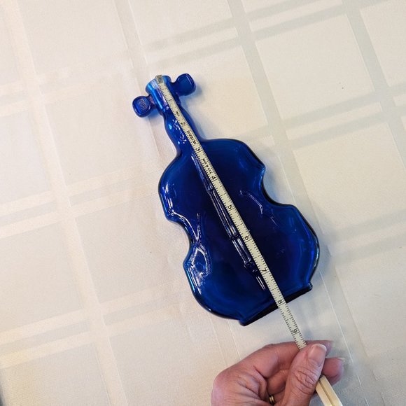 Vintage Cobalt Glass Fiddle Vase - Picture 6 of 8